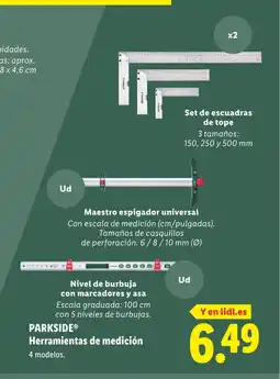 Lidl PARKSIDE Herramientas de medición oferta