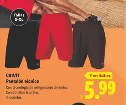 Lidl CRIVIT Pantalón técnico oferta