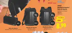 Lidl CRIVIT Mochila de deporte / Bolsa de deporte oferta