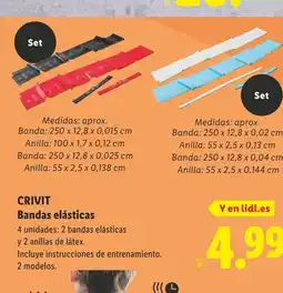 Lidl CRIVIT Bandas elásticas oferta