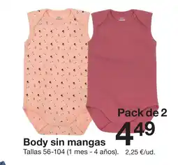 Zeeman Body sin mangas oferta