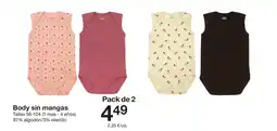 Zeeman Body sin mangas oferta