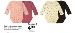 Zeeman Body de manga larga oferta