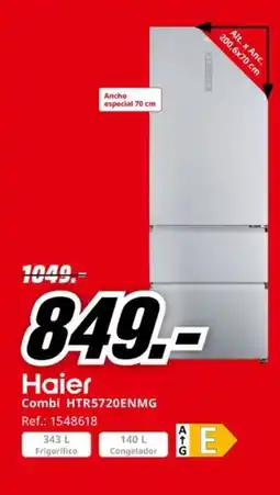 MediaMarkt HAIER Combi HTR5720ENMG oferta