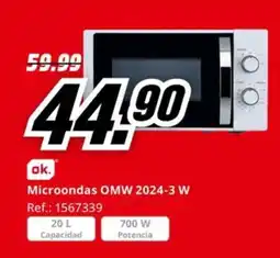 MediaMarkt Microondas OMW 2024-3 W oferta