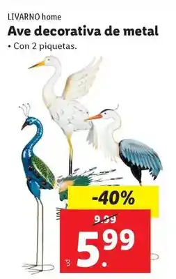 Ocine Livarno home - ave decorativa de metal oferta