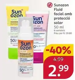 Rossmann Sun - fluid facial amb protecció solar oferta