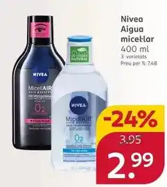 Rossmann Nivea - aigua micellar oferta