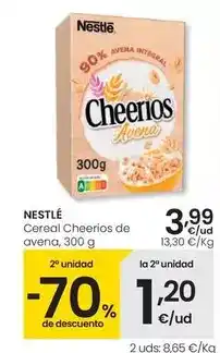 Eroski Nestlé - cereal cheerios de avena oferta