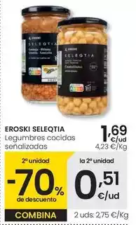 Eroski Eroski seleqtia - legumbres cocidas oferta