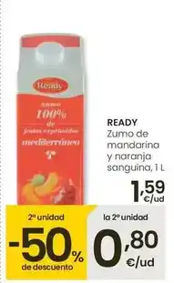 Ready - zumo de mandarina y naranja sanguina