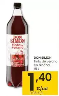 Eroski Don simón - tinto de verano sin alcohol oferta