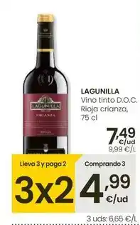 Eroski Lagunilla - vino tinto d.o.c. rioja crianza oferta