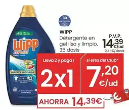 Eroski Wipp - detergente en gel liso y limpio oferta