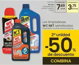 Eroski Wc net - desatascador cabello tuberías lentas oferta