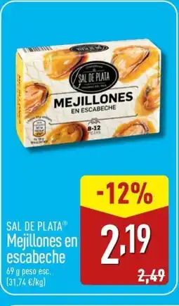 ALDI SAL DE PLATA Mejillones en escabeche oferta