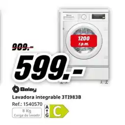 MediaMarkt BALAY Lavadora integrable 3T1983B oferta