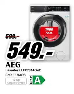 MediaMarkt AEG Lavadora LFR731404C oferta
