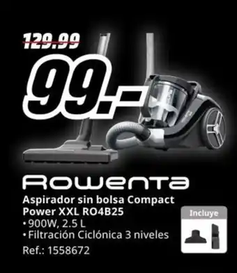MediaMarkt ROWENTA Aspirador sin bolsa Compact Power XXL RO4B25 oferta