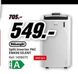 MediaMarkt DELONGHI Split inverter PAC EMK90 SILENT oferta