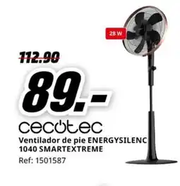 MediaMarkt CECOTEC Ventilador de pie ENERGYSILENC oferta