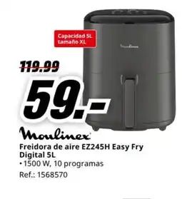 MediaMarkt MOULINEX Freidora de aire EZ245H Easy Fry oferta