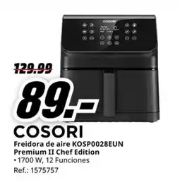 MediaMarkt COSORI Freidora de aire KOSP0028EUN Premium II Chef Edition oferta