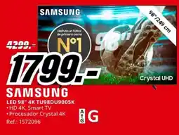 MediaMarkt SAMSUNG LED 98" 4K TU98DU9005K oferta