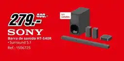 MediaMarkt SONY Barra de sonido HT-S40R oferta