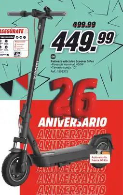 MediaMarkt Patinete eléctrico Scooter 5 Pro oferta