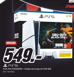 MediaMarkt Pack PS5 STANDARD + Código descarga de COD B06 oferta