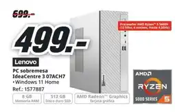 MediaMarkt LENOVO PC sobremesa IdeaCentre 3 07ACH7 oferta