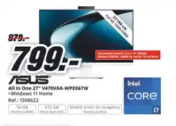 MediaMarkt ASUS All in One 27" V470VAK-WPE067W oferta