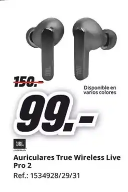 MediaMarkt Auriculares True Wireless Live Pro 2 oferta