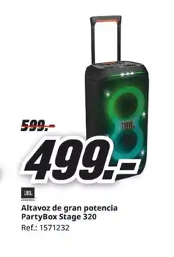 MediaMarkt Altavoz de gran potencia PartyBox Stage 320 oferta