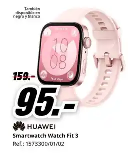 MediaMarkt HUAWEI Smartwatch Watch Fit 3 oferta