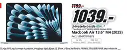 MediaMarkt Macbook Air 13.6" M4 (2025) oferta
