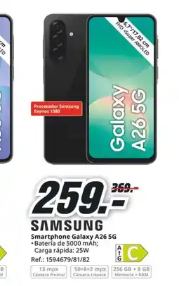MediaMarkt SAMSUNG Smartphone Galaxy A26 5G oferta