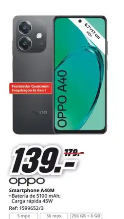 MediaMarkt OPPO Smartphone A40M oferta