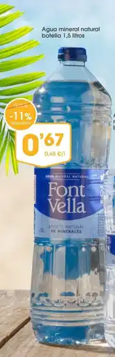 Supermercados Plaza Agua mineral natural botella oferta