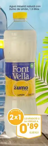 Supermercados Plaza Agua mineral natural con Zumo de Limón oferta