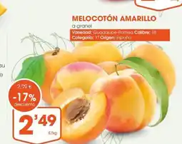 Supermercados Plaza Melocotón amarillo oferta