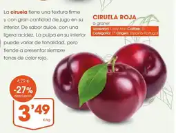 Supermercados Plaza Ciruela roja oferta