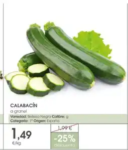 Supermercados Plaza Calabacín oferta