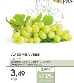 Supermercados Plaza Uva de mesa verde oferta