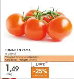 Supermercados Plaza Tomate en rama oferta