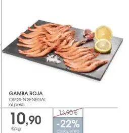 Supermercados Plaza Gamba roja origen senegal oferta