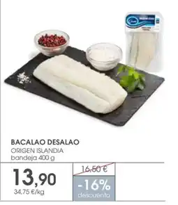 Supermercados Plaza Bacalao desalao origen islandia oferta
