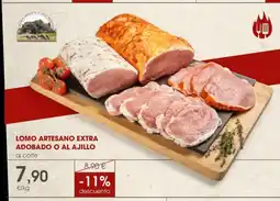 Supermercados Plaza Lomo artesano extra adobado o al ajillo oferta