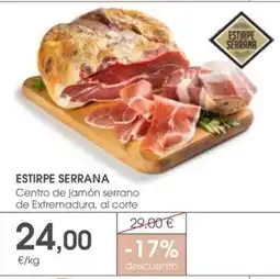 Supermercados Plaza ESTIRPE SERRANA Centro de jamón serrano de Extremadura oferta